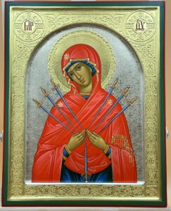 Богородица «Семистрельная» Образец 14 Черкесск