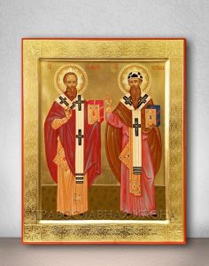 Икона «Афанасий и Кирилл, святители» Черкесск